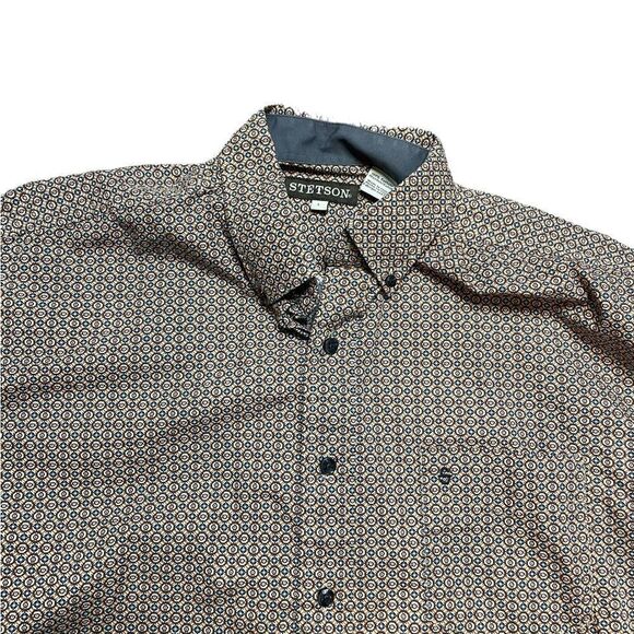 STETSON Western Button Down Shirt Size Large - Picture 3 of 8